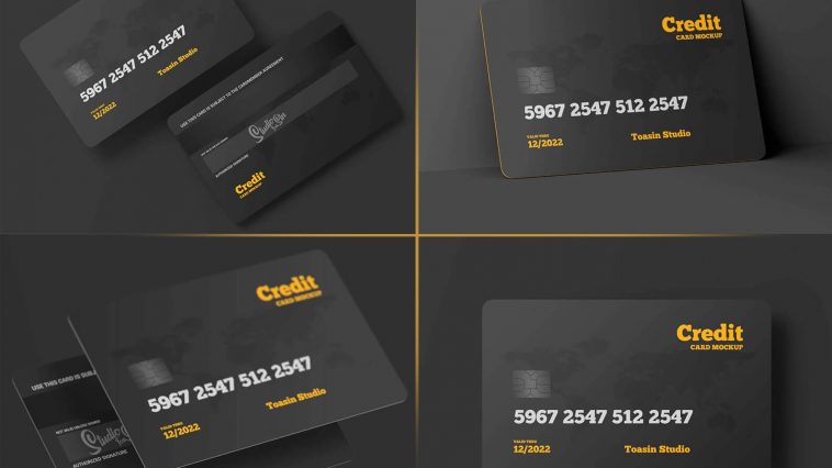 Free Photorealistic Credit Card Mockup - PsFiles