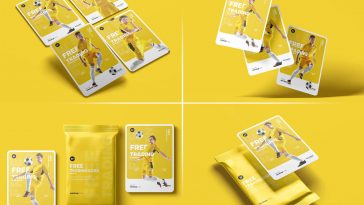 4 Free Trading Card And Packaging Mockup PSD Files
