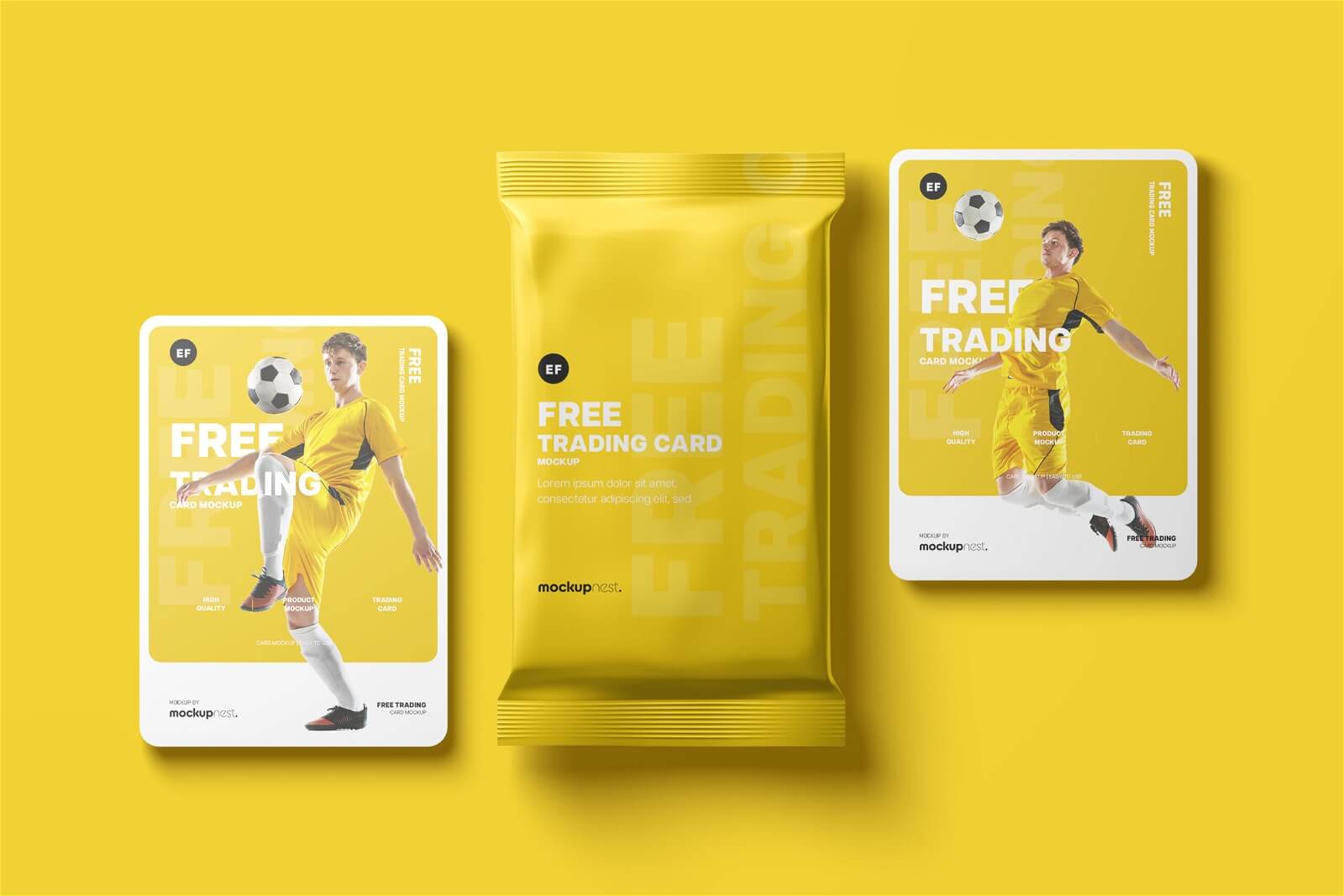 4 Free Trading Card And Packaging Mockup PSD Files