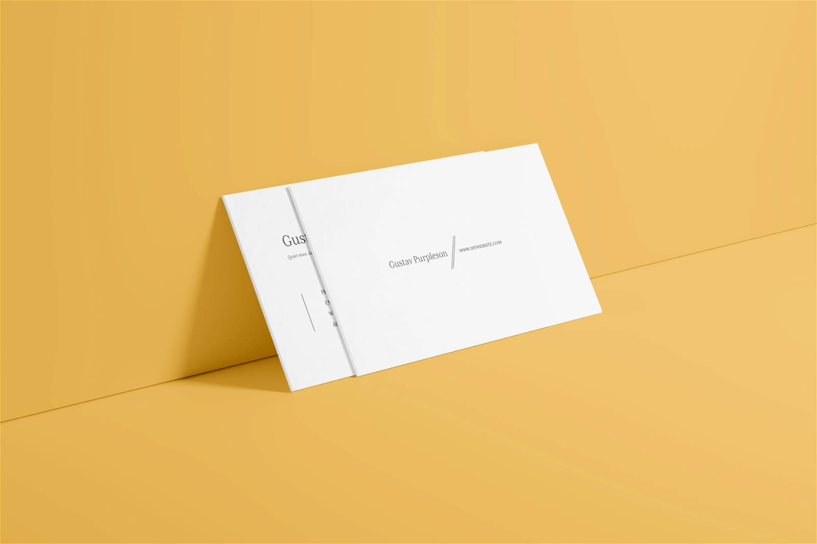 4 Free White Business Card Mockup PSD Files