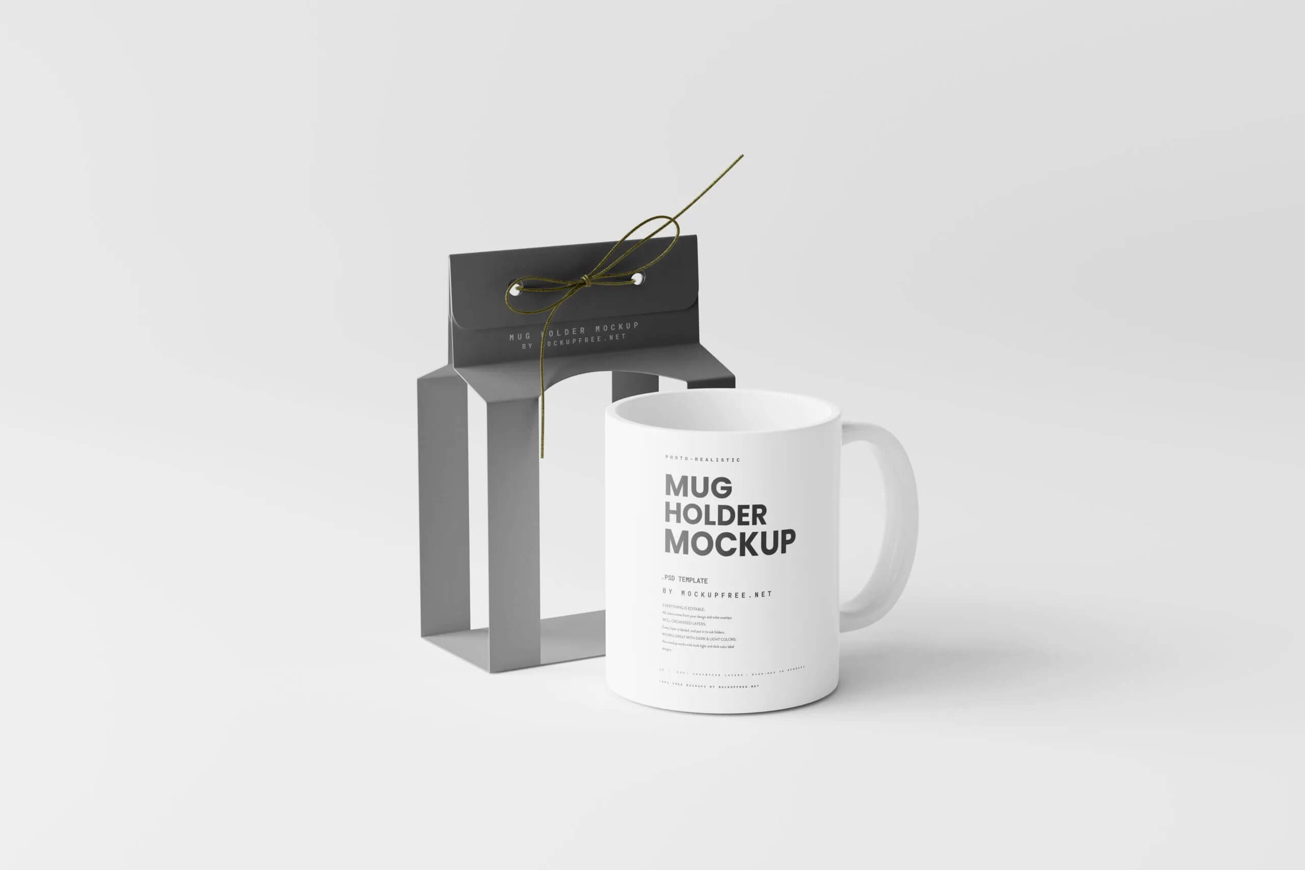 5 Mug Holder Mockups in Varied Views