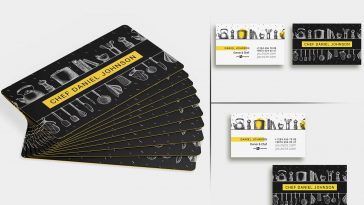 Free Chef Business Card in PSD Template