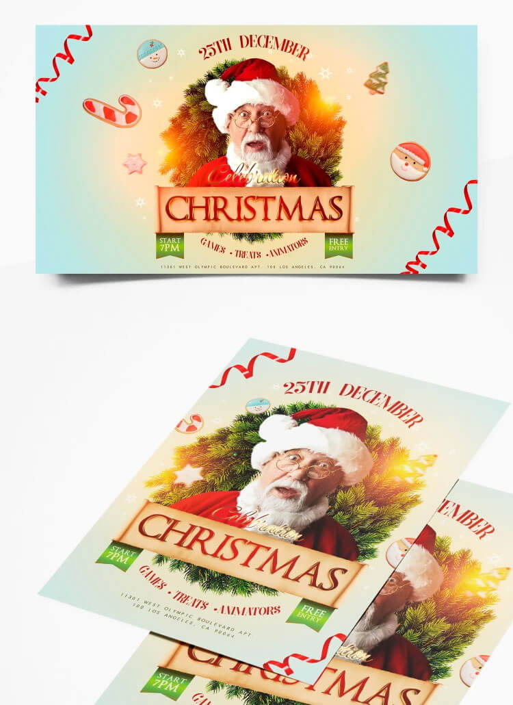 Free Christmas Flyer PSD Template
