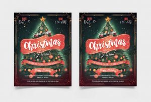 Free Christmas Parade Flyer PSD Template