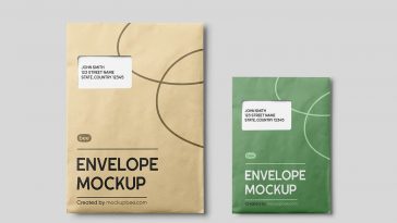 Free Corporate Envelope Mockup