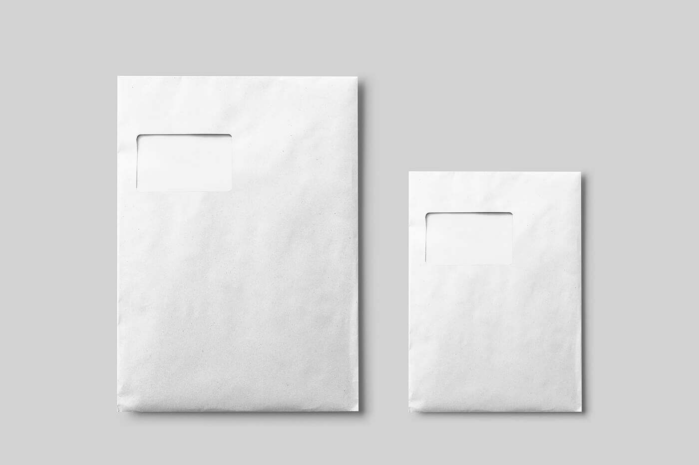 Free Corporate Envelope Mockup