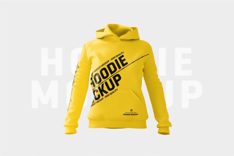 Free Front And Back Hoodie Mockup PSD Set