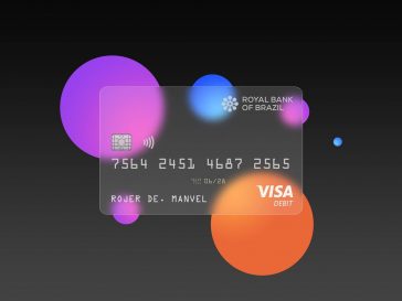 Free Transparent Debit / Credit Card Mockup PSD