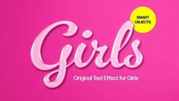 Girls Text Effect