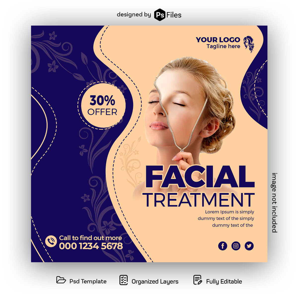 PsFiles_Free Facial Treatment PSD