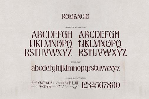 Romancio — Romantic Type