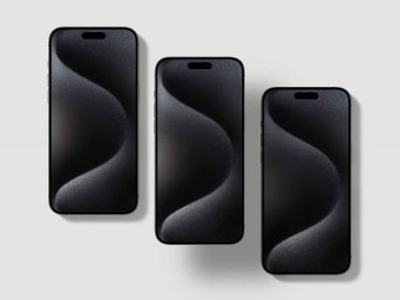 Free iPhone 15 Mockups PSD set