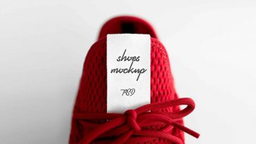 Free Shoes Label Mockup