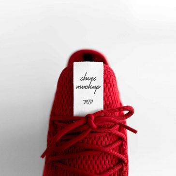 Free Shoes Label Mockup