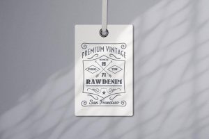 Apparel Tag Logo Mockup