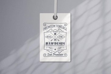 Apparel Tag Logo Mockup