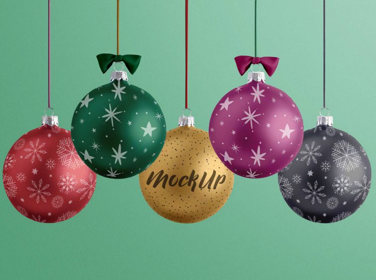 Christmas Ball Mockups PSD