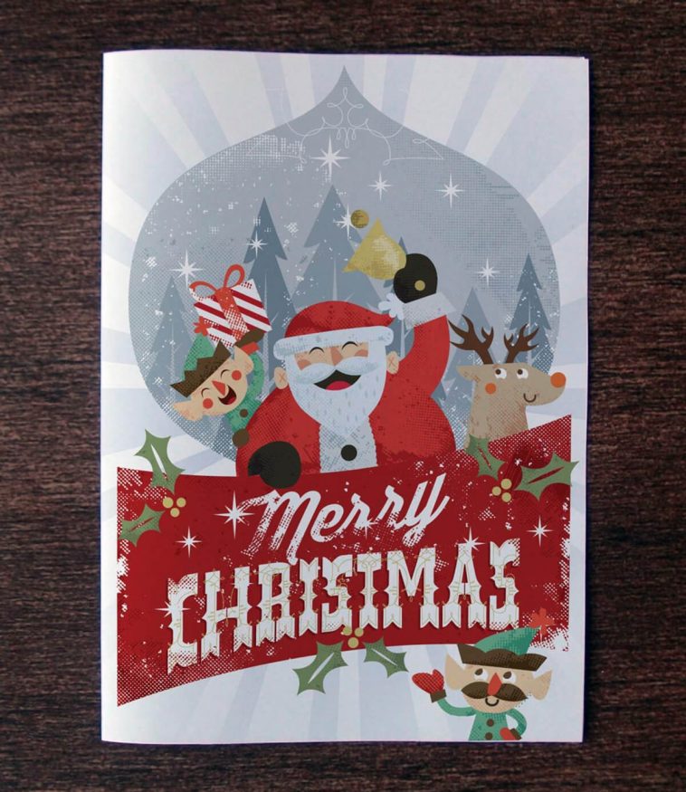 Christmas Card Invitation Template