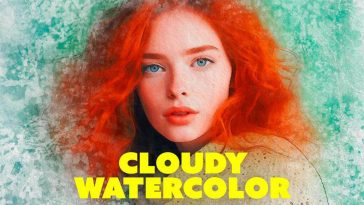 Cloudy Watercolor Photo Effect