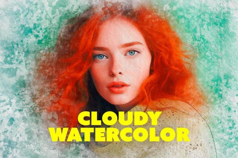 Cloudy Watercolor Photo Effect