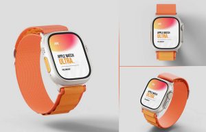 Free Apple Watch Ultra Mockup
