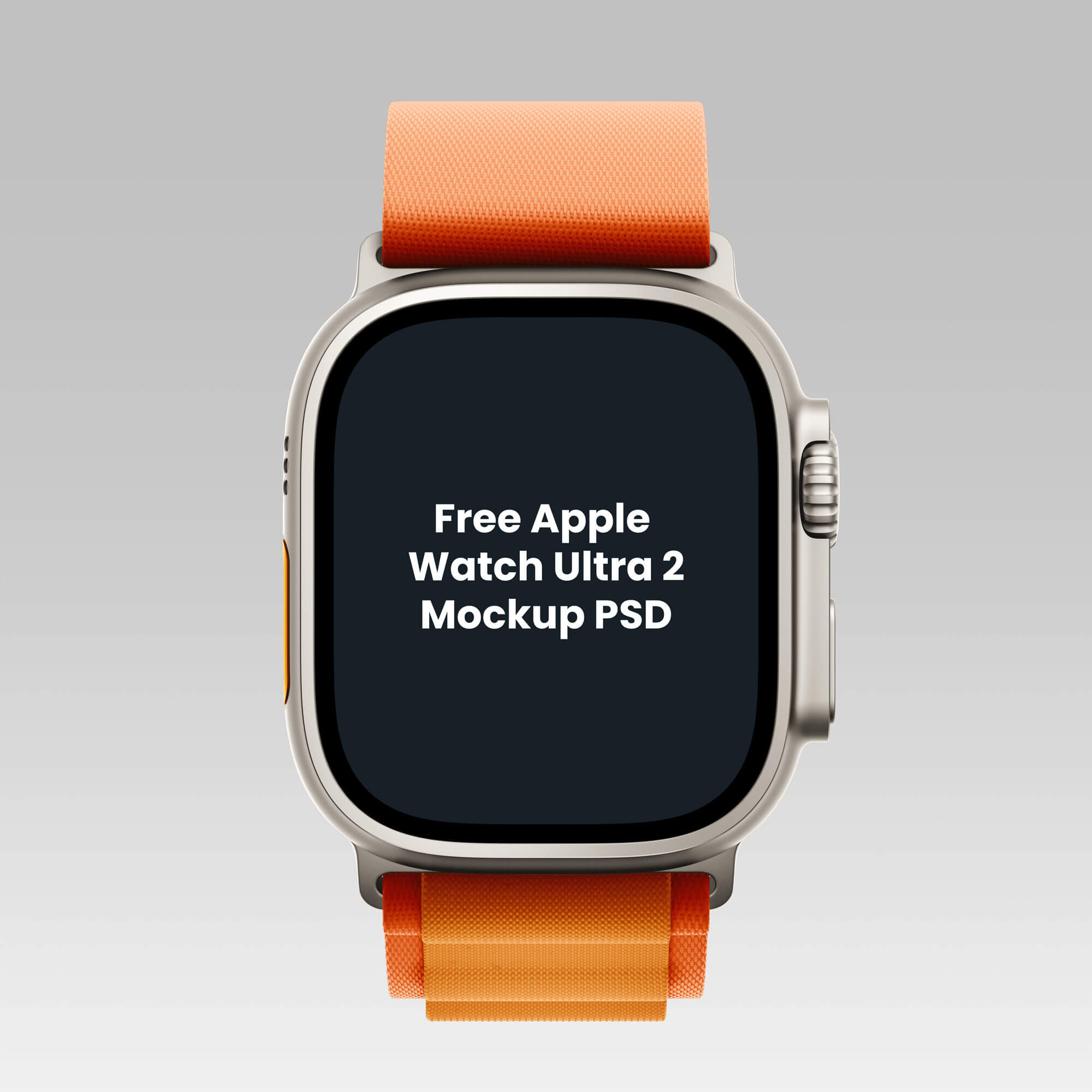 3 Free Apple Watch Ultra 2 Mockup PSD Set