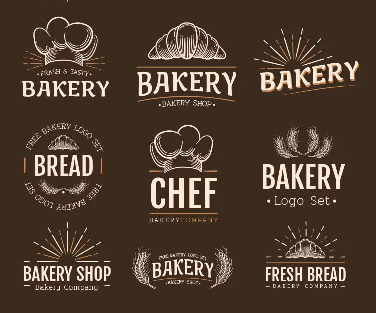 Free Bakery Logos Templates in EPS + PSD