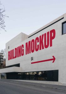 Free Building Wall Mockup