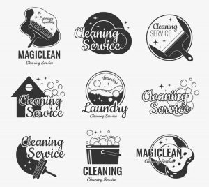 Free Cleaning Logos Templates in EPS + PSD