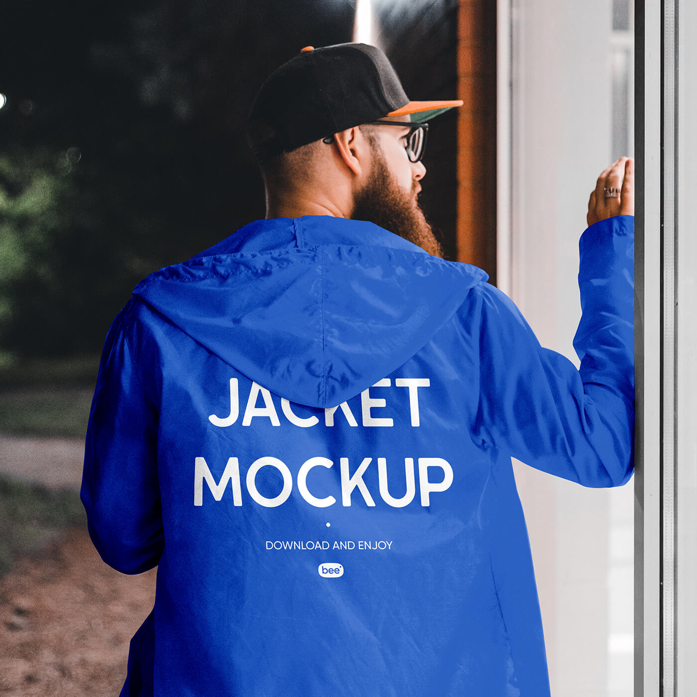 Free Jacket Mockup PSD Back View - PsFiles