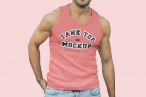 Free Men Tank Top Mockup