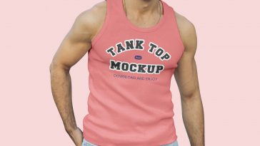 Free Men Tank Top Mockup