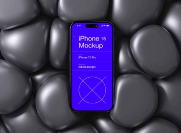 Free iPhone 15 Mockup PSD