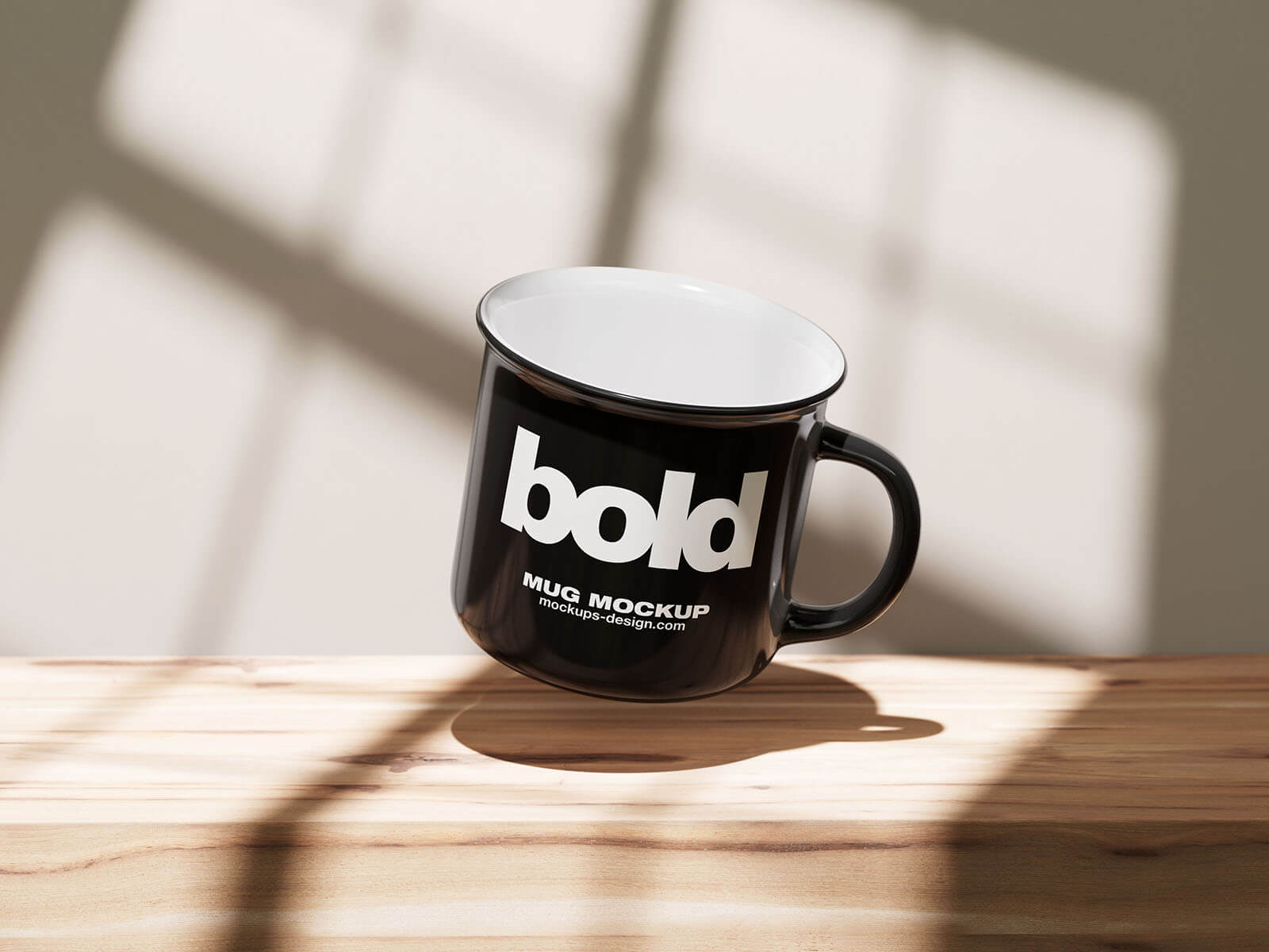 Free Glossy Ceramic Mug Mockup PSD Set