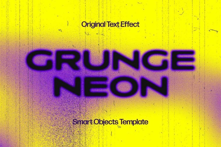 Grunge Neon Text Effect