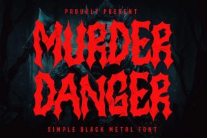 Murder Danager — Horror Font