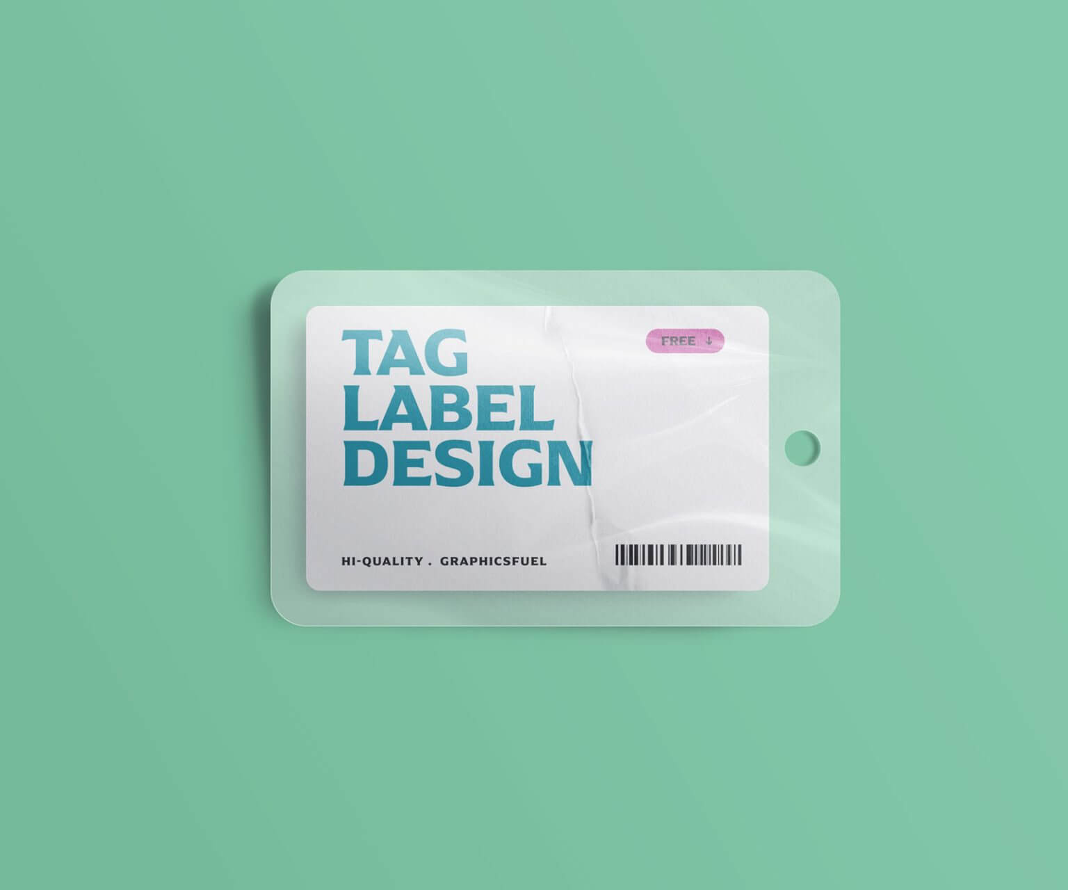 Plastic Tag Card Mockup