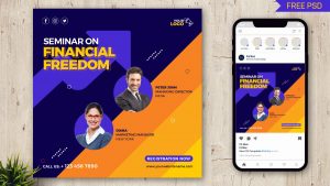 PsFiles_Financial Freedom Seminar Free Social Media Post Design PSD Template