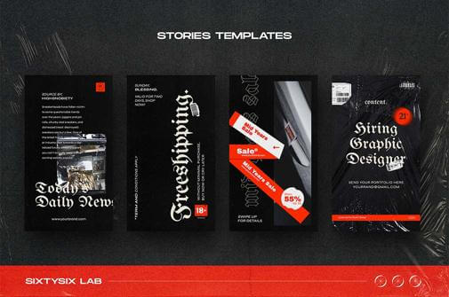 Renairange — Instagram Templates