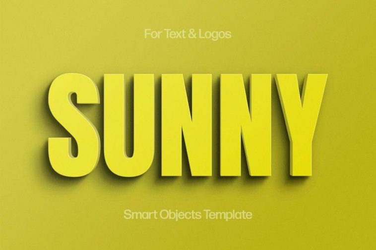 Summer Vibe Yellow Text Effect