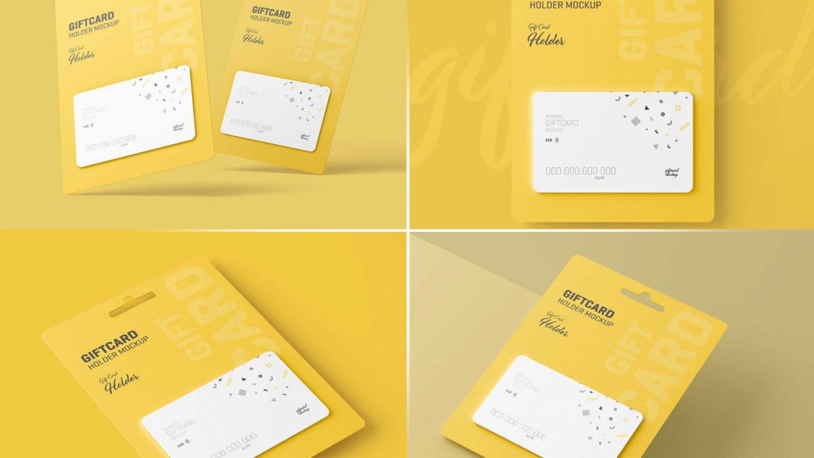 Free Gift Card Mockup PSD - Membership Card Mockup - PsFiles