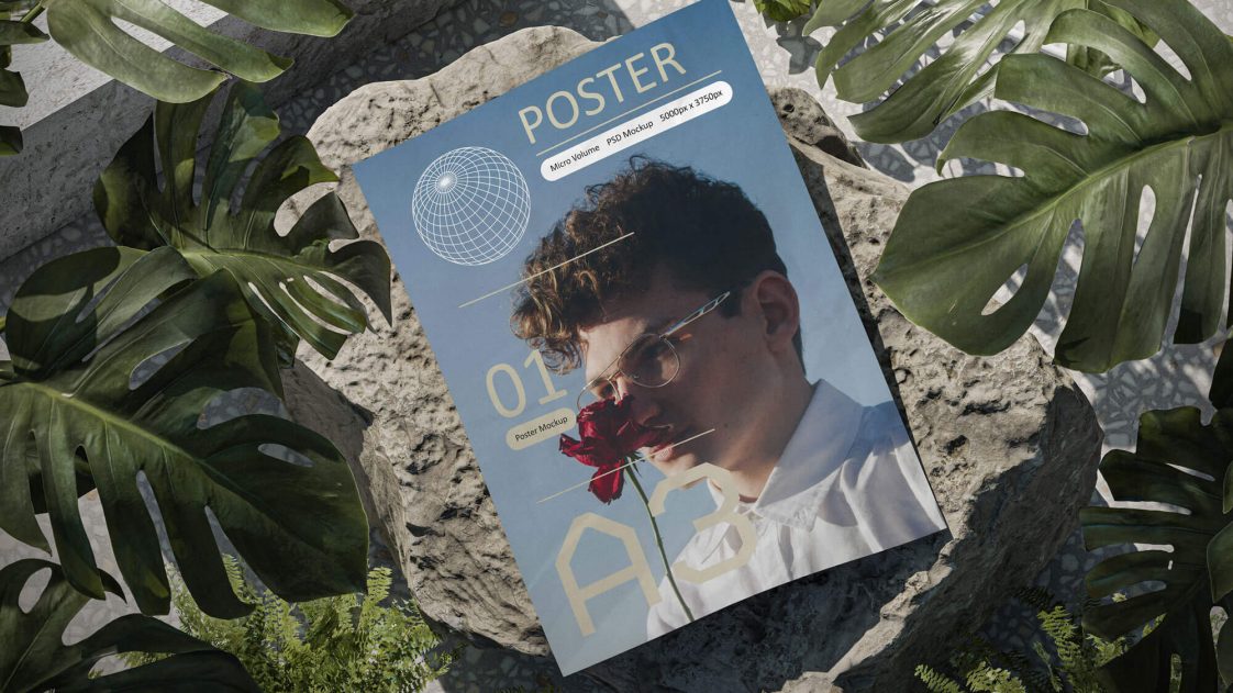 Modern A3 Poster Free Mockup - PsFiles