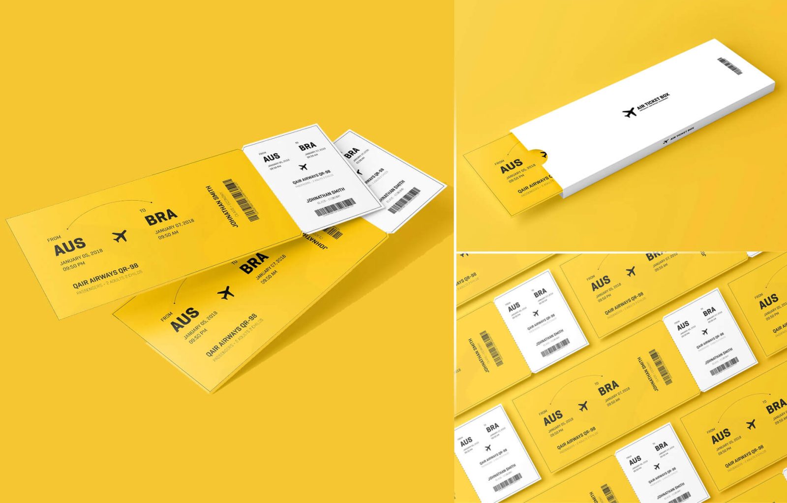 Event Ticket PSD Mockup
