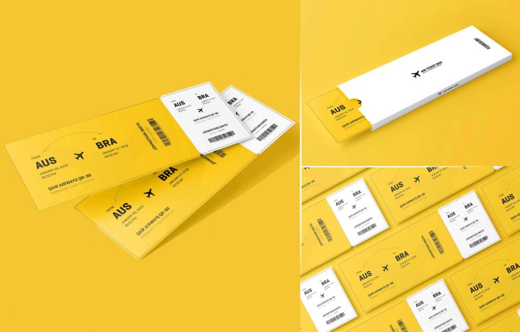 Event Ticket PSD Mockup