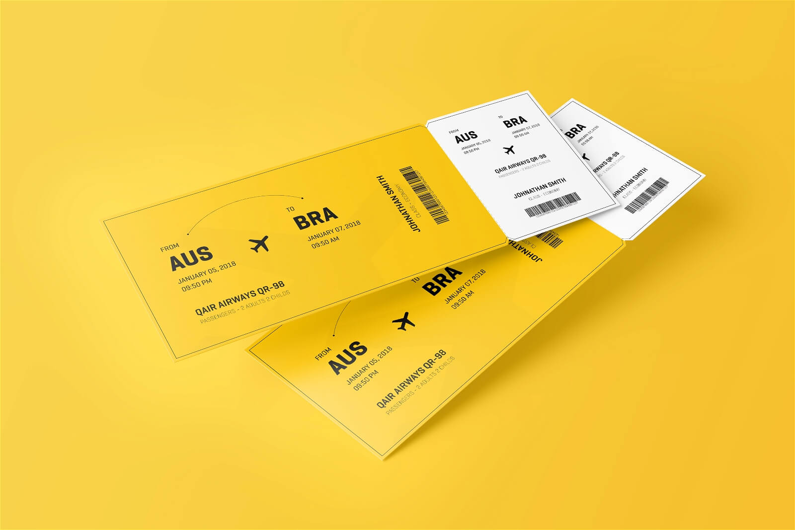 Event Ticket PSD Mockup