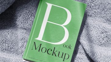 Free Book Cover on Blanket Mockup