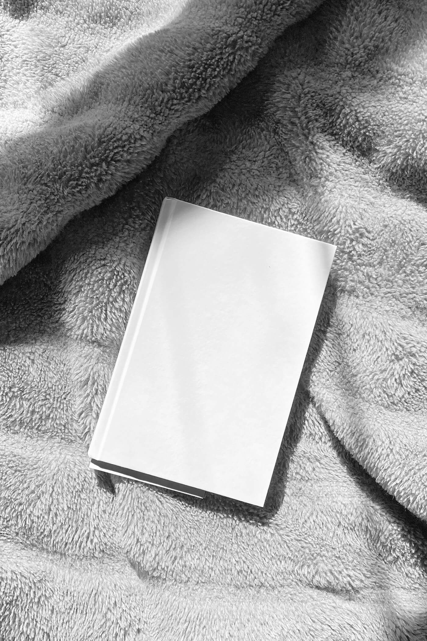 Free Book Cover on Blanket Mockup