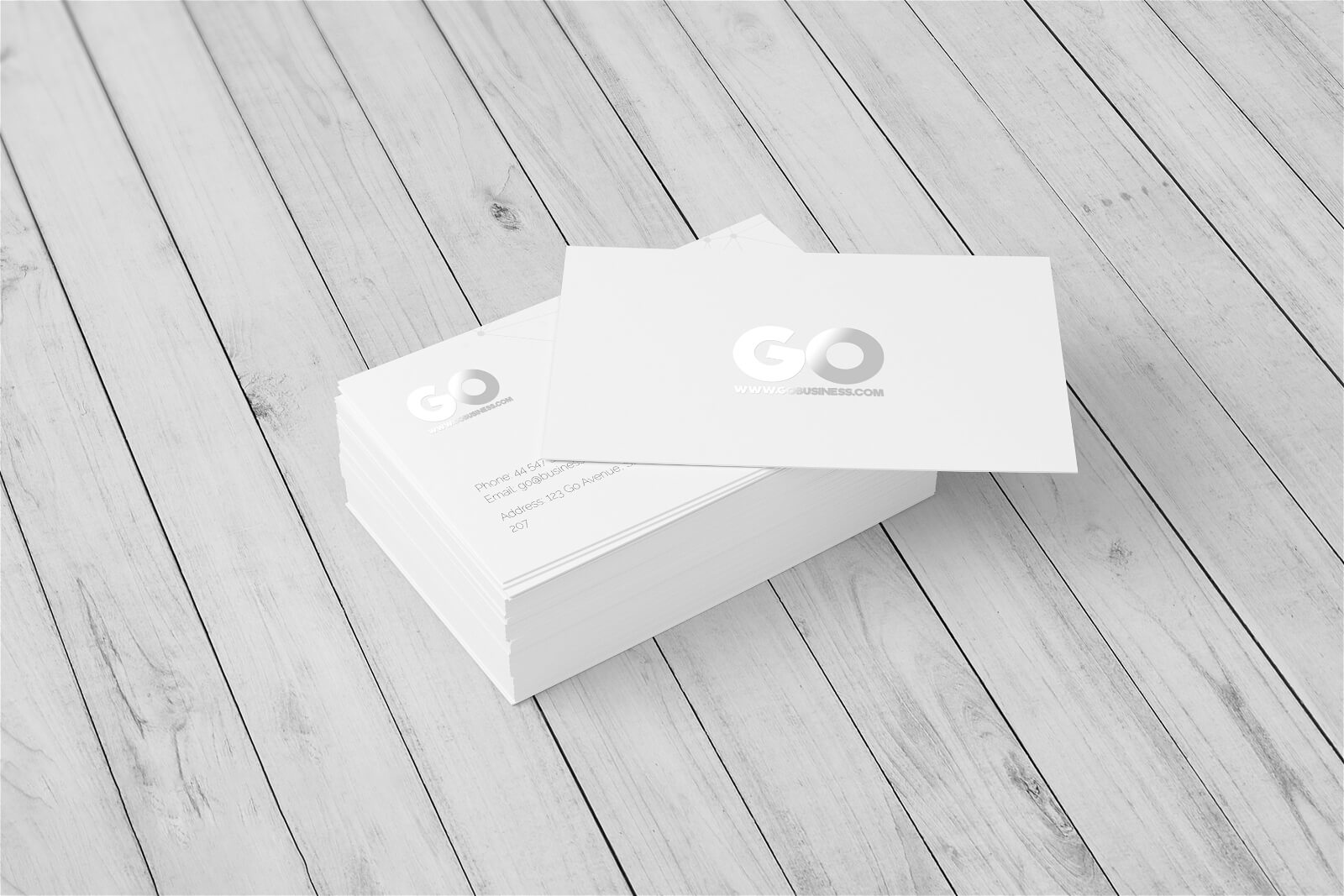 Free Business Card Mockup 3.5×2