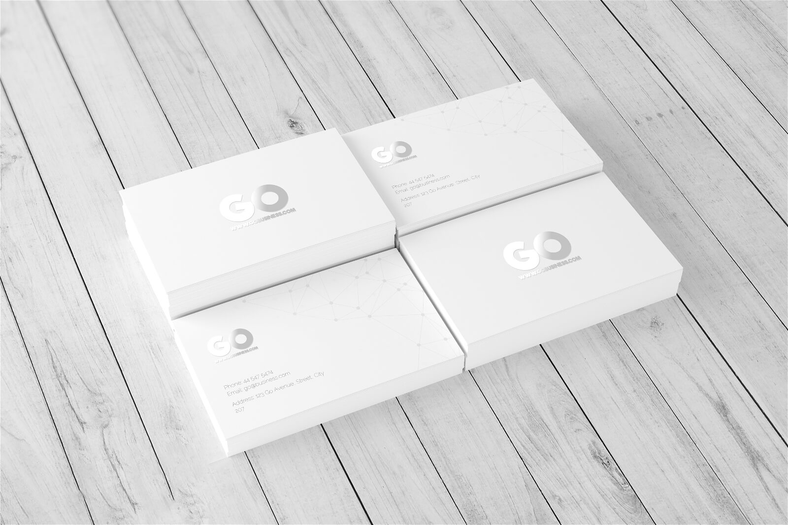 Free Business Card Mockup 3.5×2