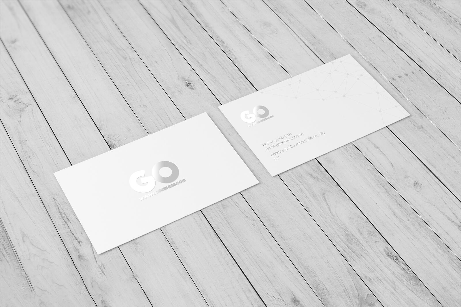 Free Business Card Mockup 3.5×2